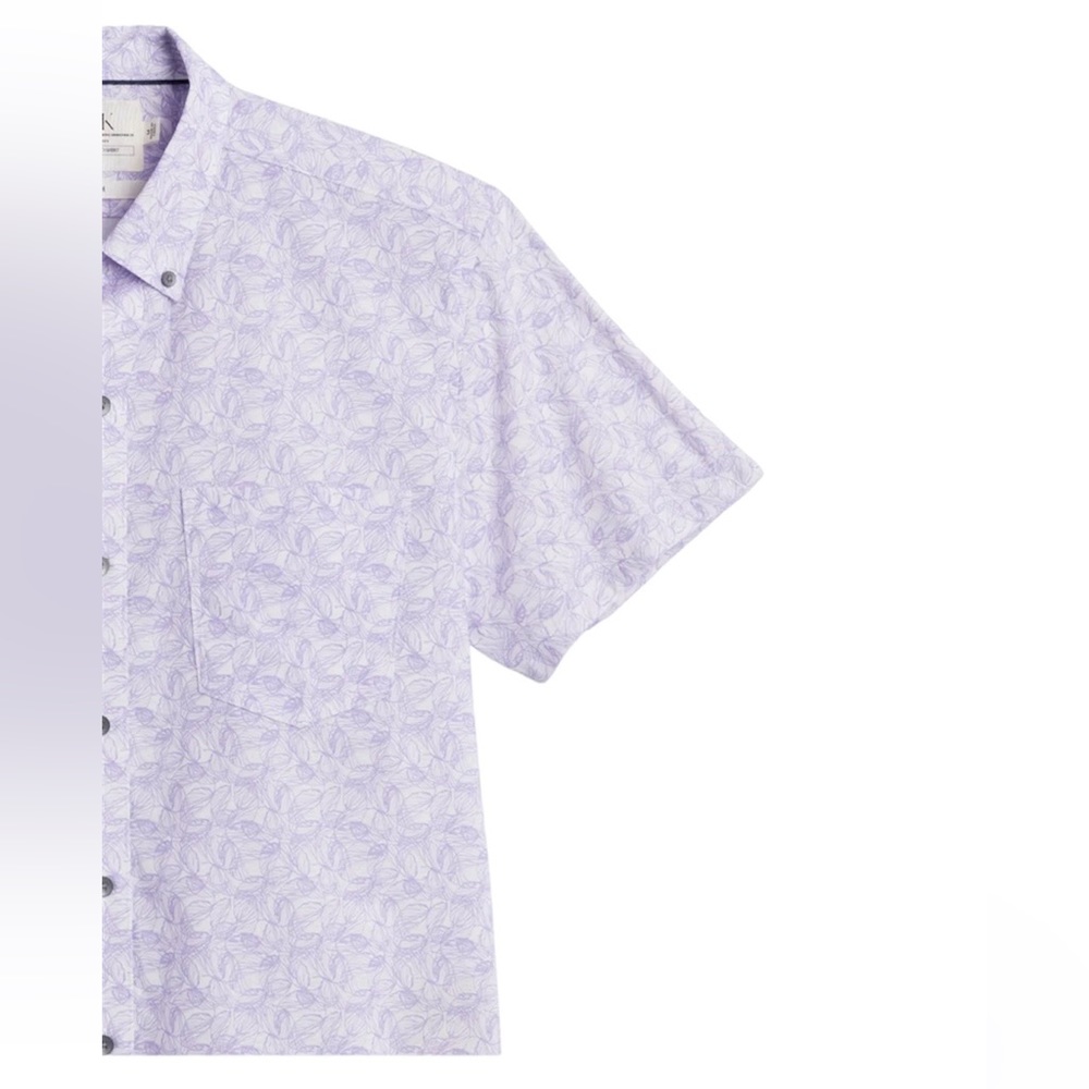 WRK Reworked Knit Panel Short Sleeve Shirt - Picture 2 of 4
